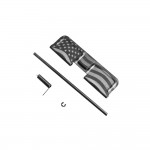 AR-15 Ejection Port Dust Cover Complete Assembly - USA Flag Engraved Both Sides